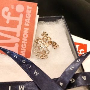 Pair of Mignon Faget’ Hive Collection Rings